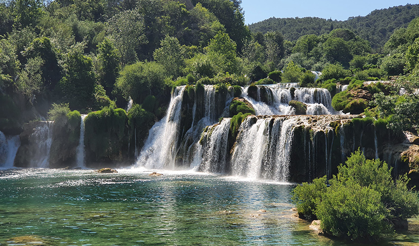 Krka waterfalls — popular custom route destination